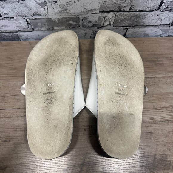 EUC Chole White “Rebecca” Sandals Women's Size 41 - Picture 14 of 16